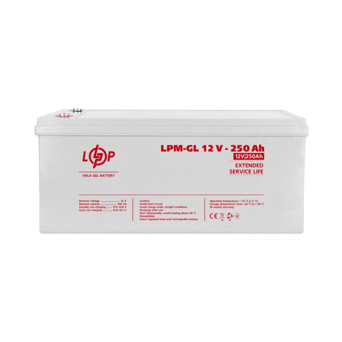 Аккумулятор гелевый LPM-GL 12V - 250 Ah Аккумулятор гелевый LPM-GL 12V - 250 Ah