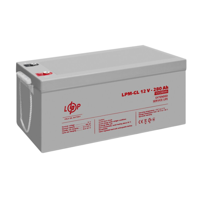 Аккумулятор гелевый LPM-GL 12V - 280 Ah
