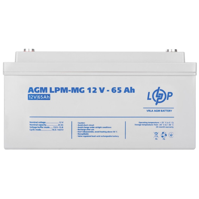 Акумулятор мультигелевий LPM-MG 12V - 65 Ah