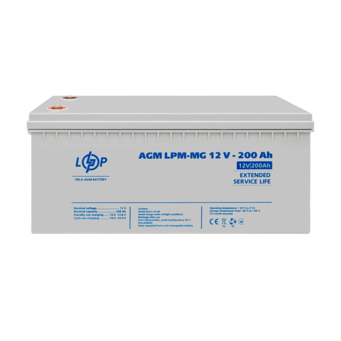 Аккумулятор мультигелевый LPM-MG 12V - 200 Ah