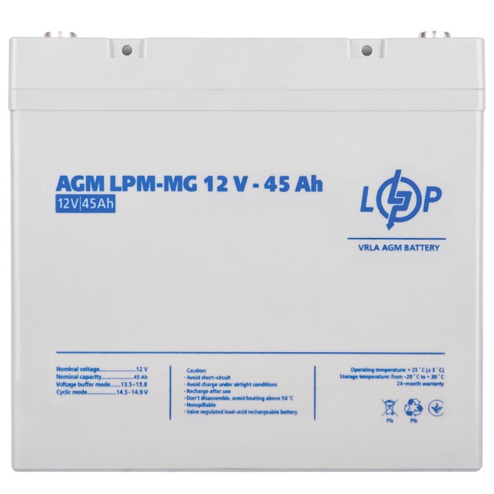 Акумулятор мультигелевий LPM-MG 12V - 45 Ah