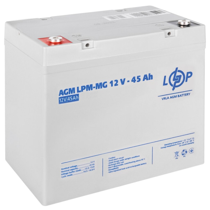 Акумулятор мультигелевий LPM-MG 12V - 45 Ah