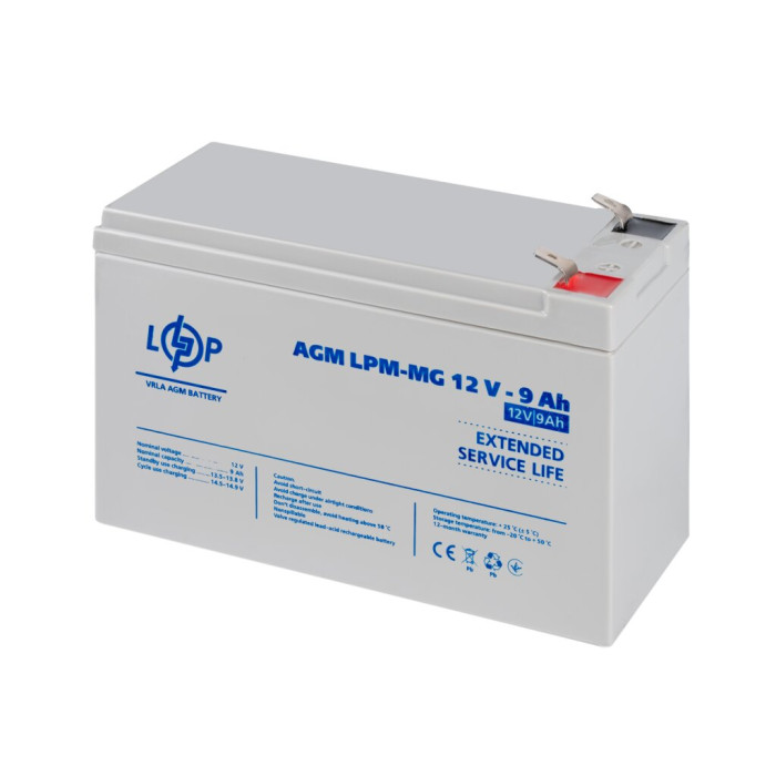 Аккумулятор мультигелевый LPM-MG 12V - 9 Ah