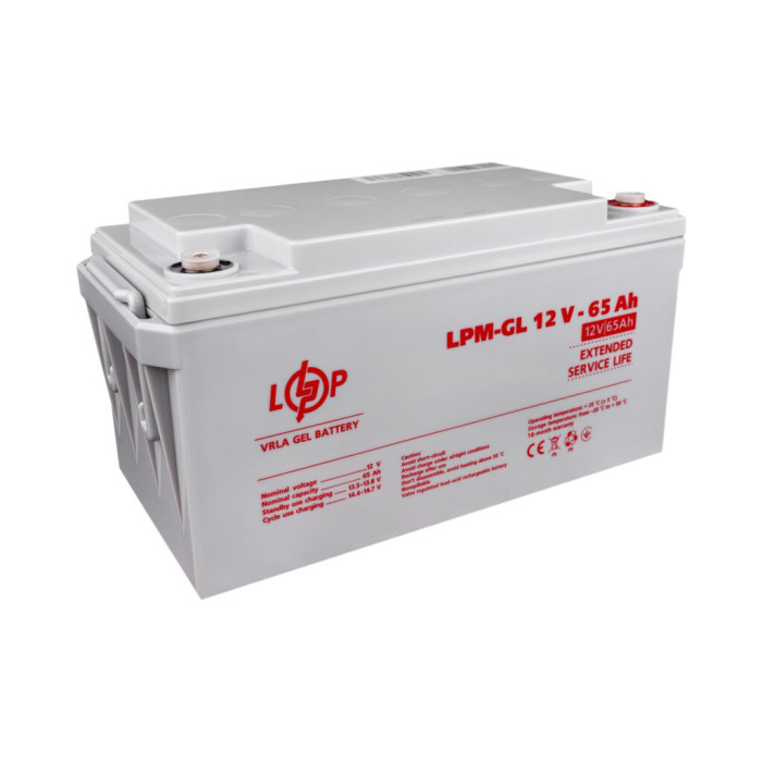 Аккумулятор гелевый LPM-GL 12V - 65 Ah