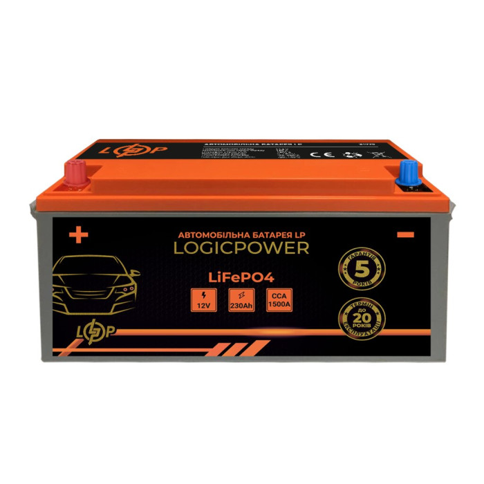 Автомобильный аккумулятор литиевый LP LiFePO4 12V - 230 Ah (+ слева) BMS 1500А