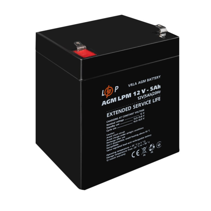 Аккумулятор AGM LPM 12V - 5 Ah