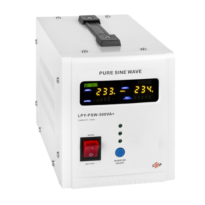 ИБП с правильной синусоидой 12V LPY-PSW-500VA+ (350Вт) 5A/10A