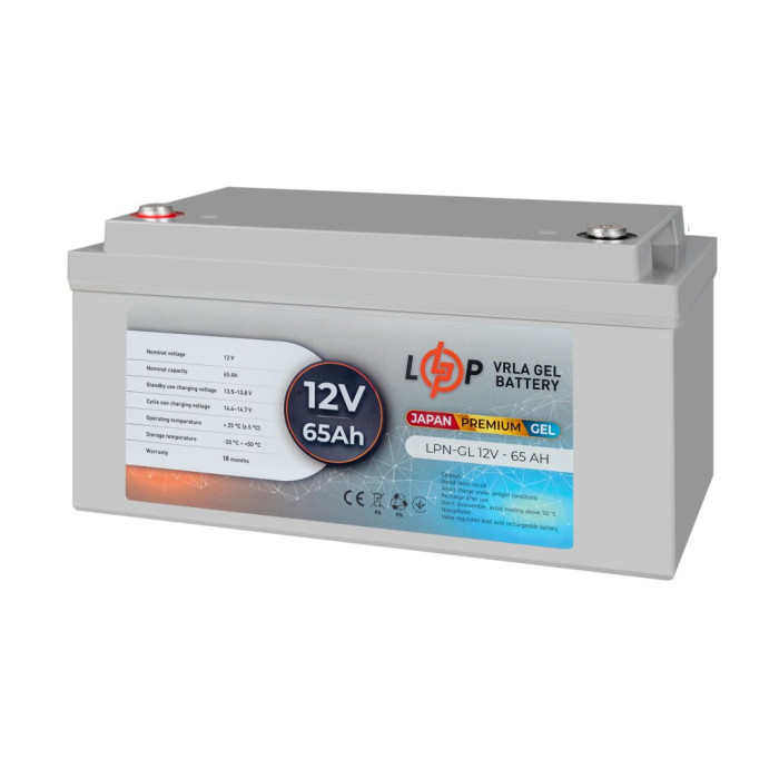 Аккумулятор гелевый LPN-GL 12V - 65 Ah (JAPAN)