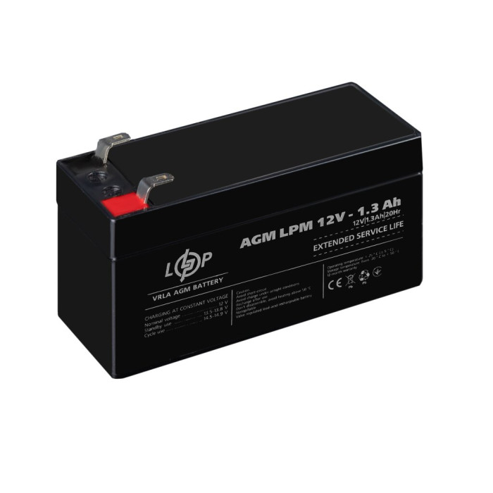 Аккумулятор AGM LPM 12V - 1.3 Ah