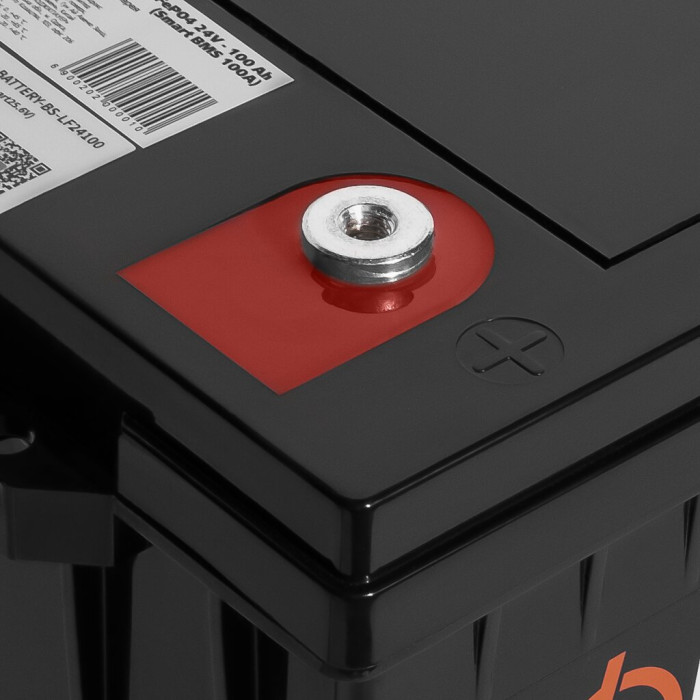 Аккумулятор LP LiFePO4 24V (25,6V) - 100 Ah (2560Wh) (Smart BMS 100А) с BT пластик