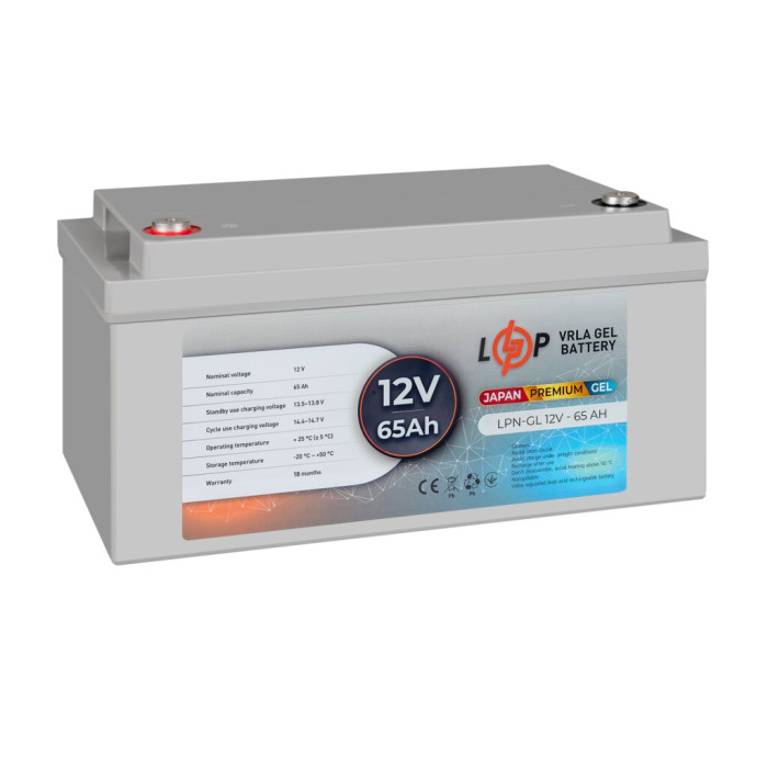 Аккумулятор гелевый LPN-GL 12V - 65 Ah (JAPAN)