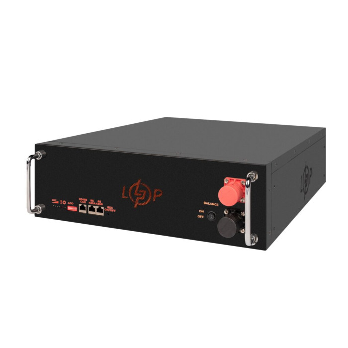 Аккумулятор LP LiFePO4 51,2V - 100 Ah (5120Wh) (BMS SP 100A/50А) RM RS485/CAN LCD BL