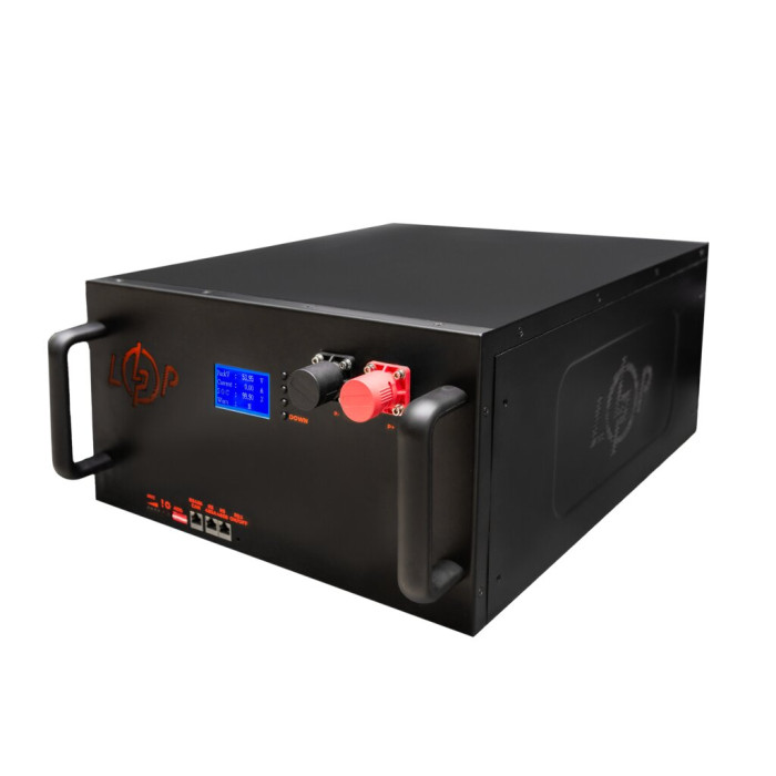 Аккумулятор LP LiFePO4 25,6V - 280 Ah (7168Wh) (BMS 200A/100А) LCD металл Smart RM RS485/CAN