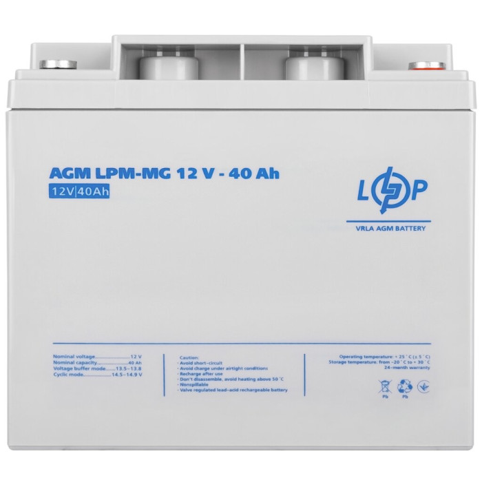 Акумулятор мультигелевий LPM-MG 12V - 40 Ah