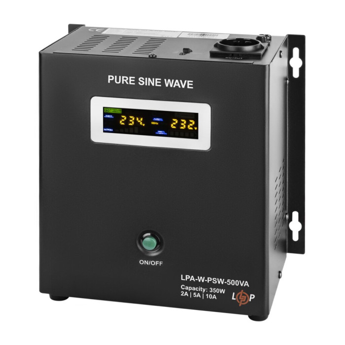 ИБП с правильной синусоидой 12V LPA-W-PSW-500VA(350Вт) 2A/5A/10A
