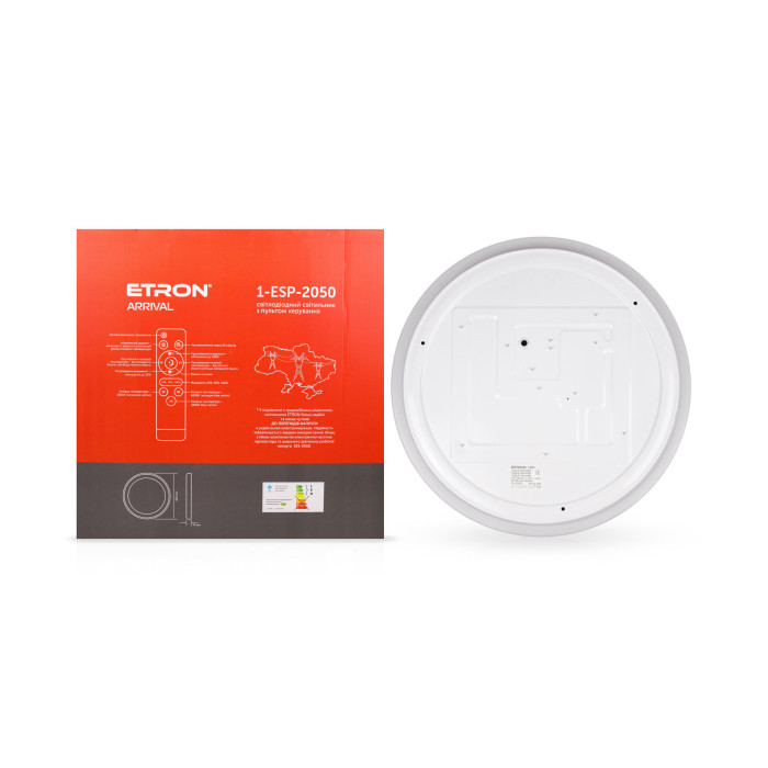 Світлодіодний світильник Smart ARRIVAL 1-ESP-2050 72W Black&White IP20 ETRON