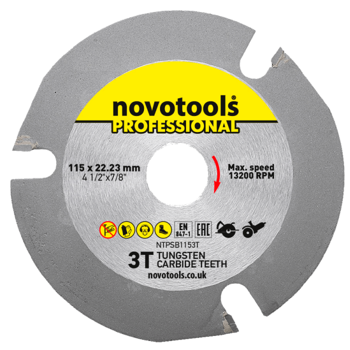 Пильный диск NovoTools Professional 115x22,23 3Т NTPSB1153T