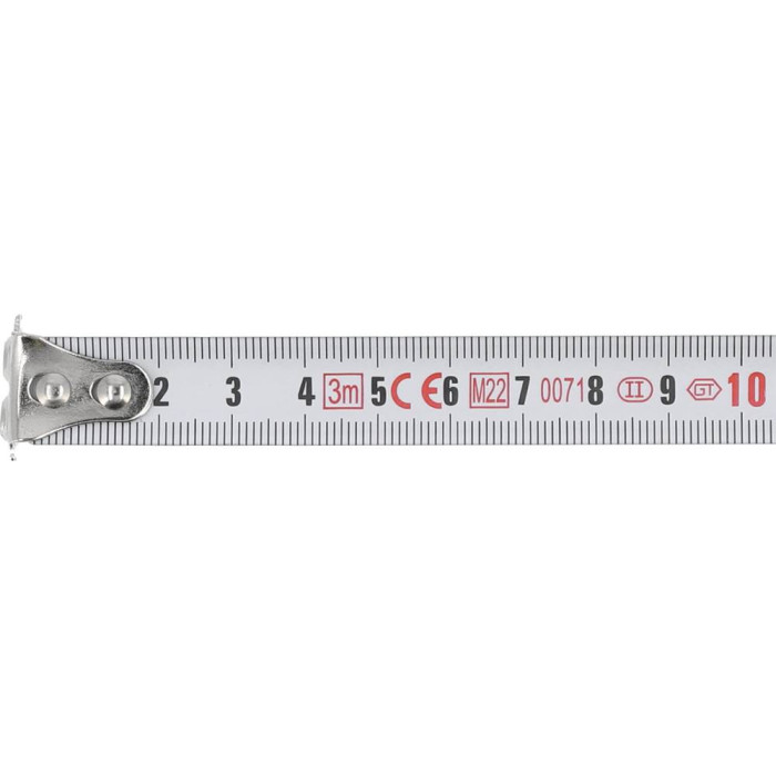 YT-7103 Рулетка с магнитным наконечником и нейл. покрытием, b=16 мм, l=3 м