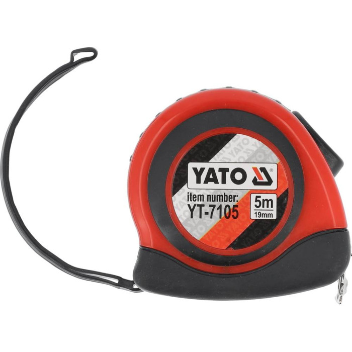 YT-7105 Рулетка с магнитным наконечником и нейл. покрытием, b=19 мм, l=5 м