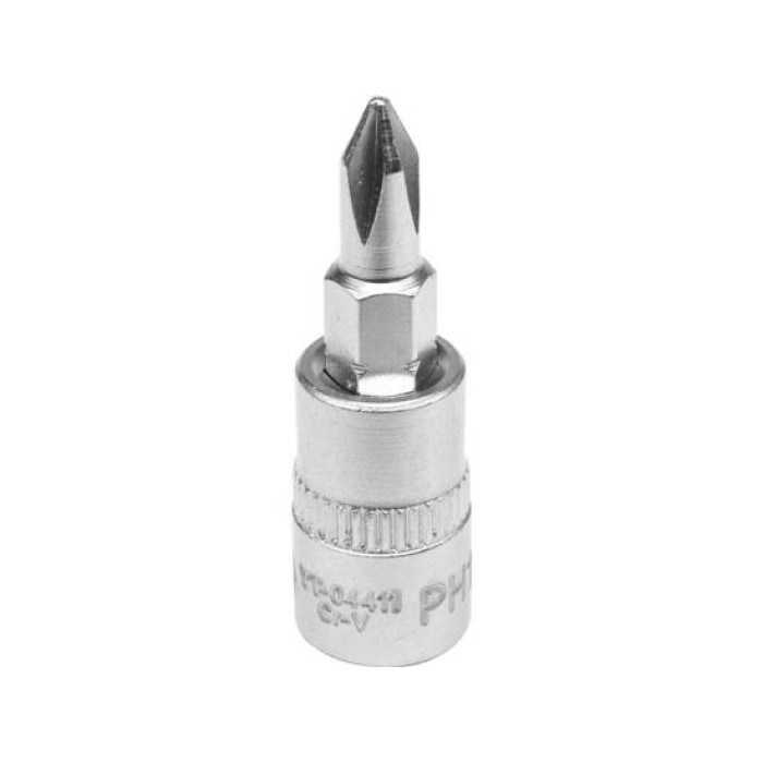 Головка торцевая с битой YATO Philips 1/4" PH1 37мм (YT-04411)