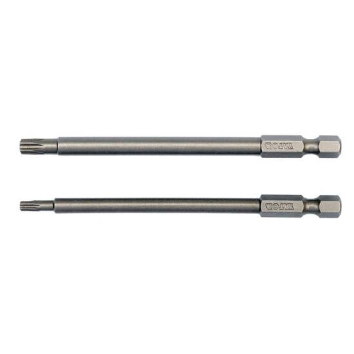 Набор отверточных насадок YATO : "TORX SECURITY" T15/T27, квадрат 1/4", L=100мм. 2 шт. YT-0491