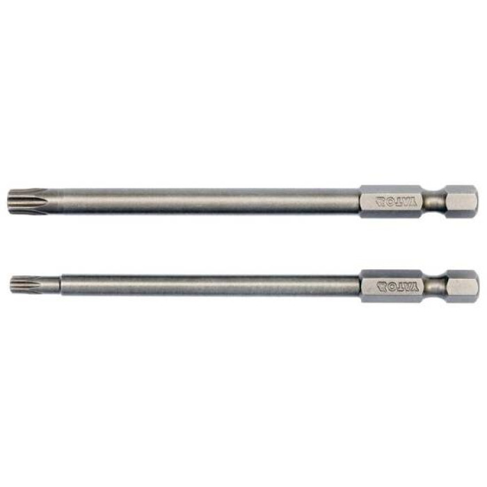 Набор бит YATO TORX SECURITY T20x100мм T30x100мм квадрат 1/4" 2шт (YT-0492)