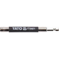 Держатель отверточных насадок YATO HEX - 1/4" L= 120 мм магнитный (YT-04671)