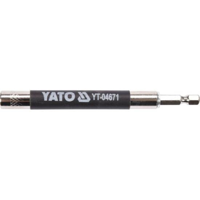 Держатель отверточных насадок YATO HEX - 1/4" L= 120 мм магнитный (YT-04671)
