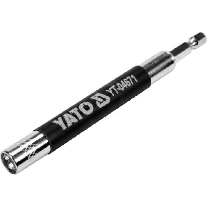 Держатель отверточных насадок YATO HEX - 1/4" L= 120 мм магнитный (YT-04671)