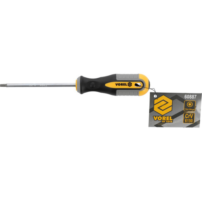 Викрутка Torx Vorel T20X100 мм Crv 60887