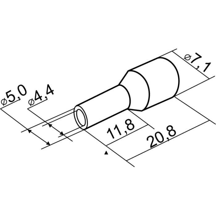 Наконечники трубчатые АСКО НТ 10,0-12