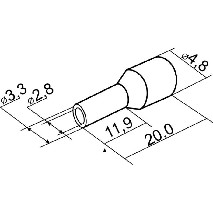 Наконечники трубчатые АСКО НТ 4,0-12