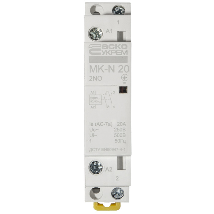 Модульный контактор MK-N 2P 20A 2NO 220V