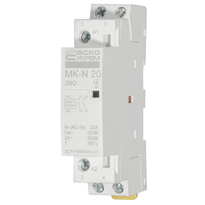 Модульный контактор MK-N 2P 20A 2NO 220V