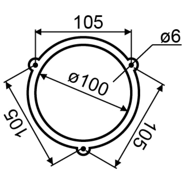 Дзвоник EBL-1002 100мм