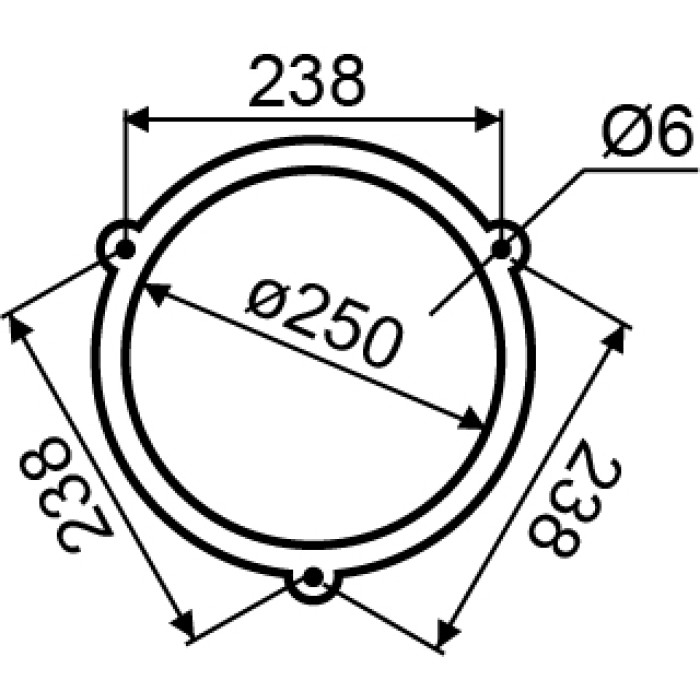 Звонок EBL-2502 250мм