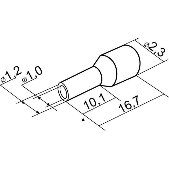 Наконечники трубчатые АСКО НТ 0,5-10