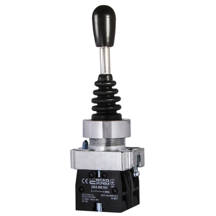 Кнопка манипулятора XB2-D2PA12 (3SXD2PA12) 2 пол с фиксацией АСКО-УКРЕМ
