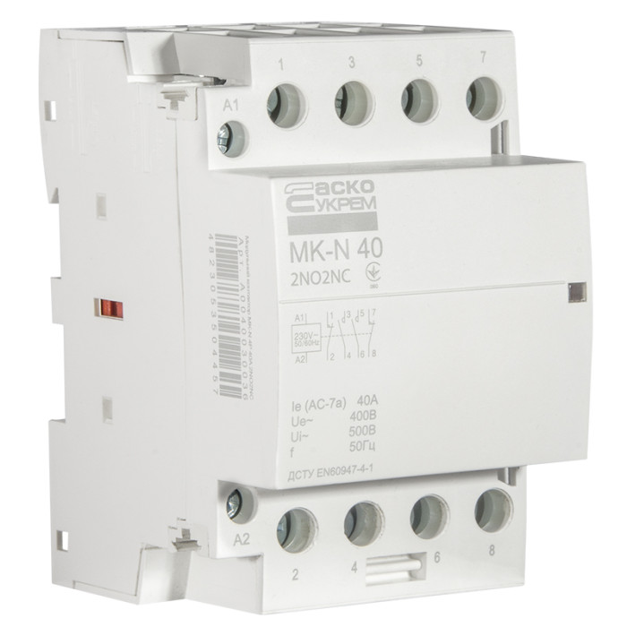 Модульный контактор MK-N 4P 40A 2NO2NC 220V