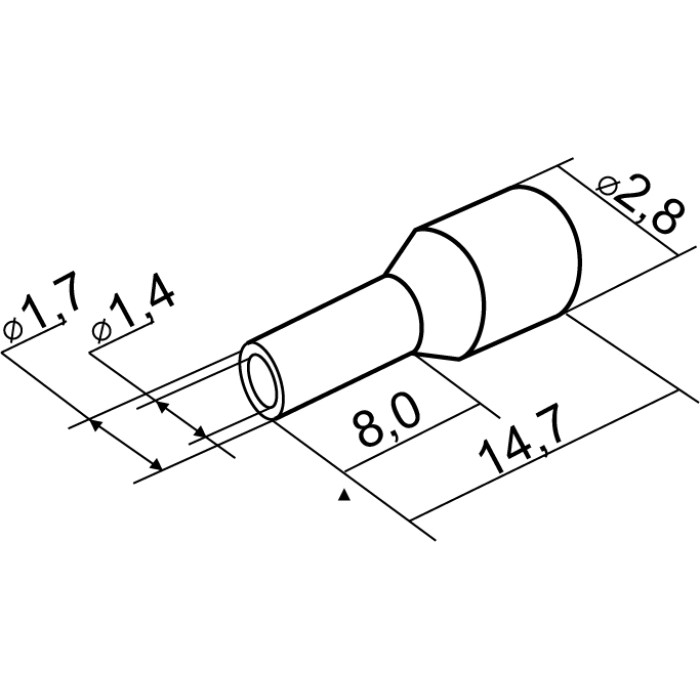 Наконечники трубчатые АСКО НТ 1,0-08