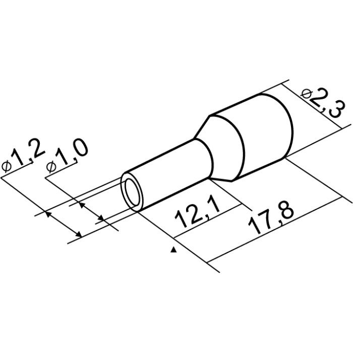Наконечники трубчатые АСКО НТ 0,5-12