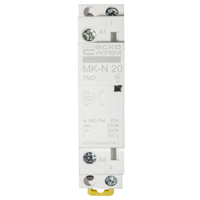 Модульный контактор MK-N 1P 20A 1NO 220V