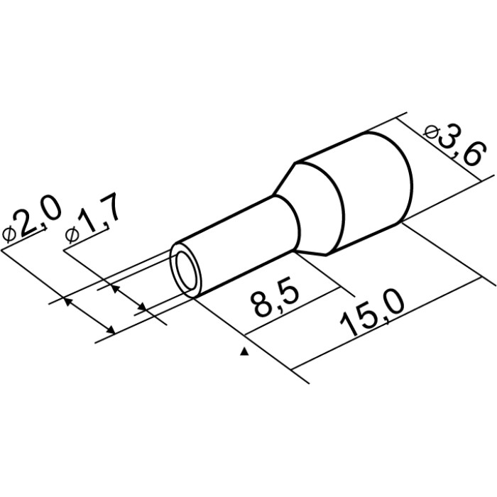 Наконечники трубчатые АСКО НТ 1,5-08