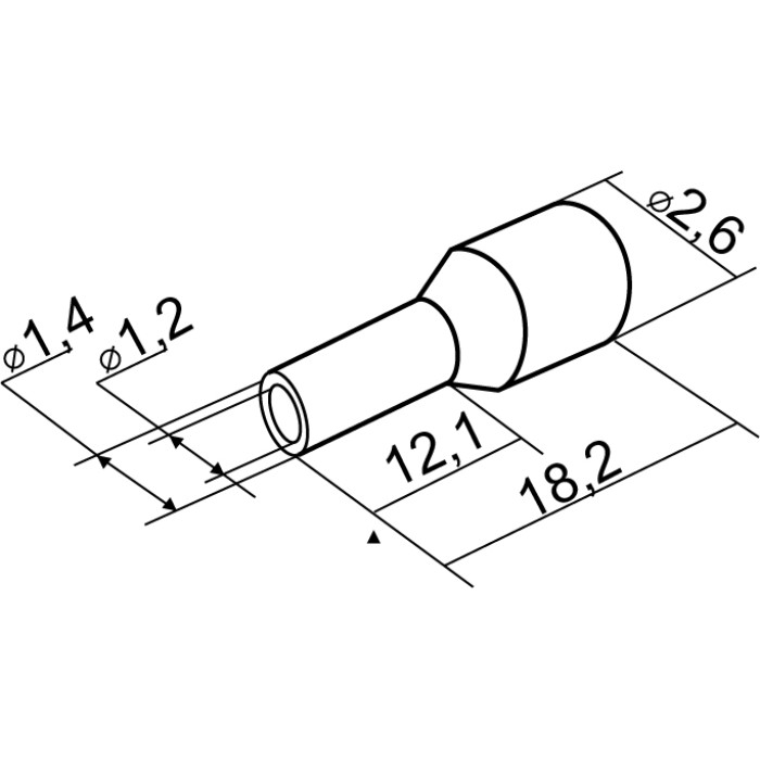 Наконечники трубчаті АСКО НТ 0,75-12