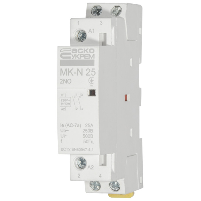Модульный контактор MK-N 2P 25A 2NO 220V