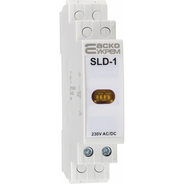 Модульный сигнальный индикатор АСКО-УКРЕМ 230V AC/DC SLD-1 желтый