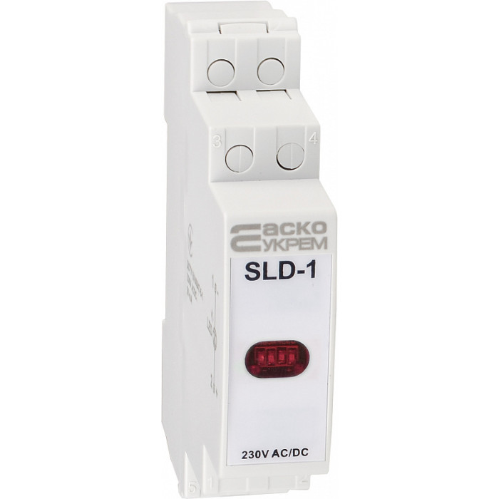 Модульный сигнальный индикатор АСКО-УКРЕМ 230V AC/DC SLD-1 красный