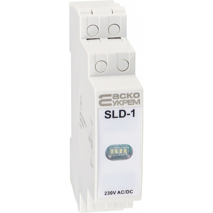 Модульный сигнальный индикатор АСКО-УКРЕМ 230V AC/DC SLD-1 белый