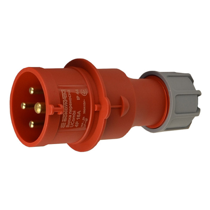 Вилка переносная серии UCombi 4P 16А IP 44