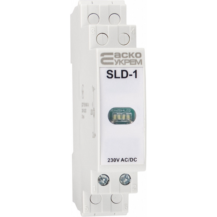 Модульный сигнальный индикатор АСКО-УКРЕМ 230V AC/DC SLD-1 белый